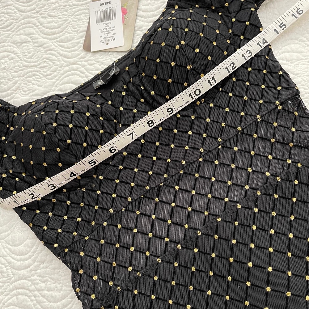 Lily Rose Black Party Dress with Gold Foiling - Juniors Size Small - Picture 8 of 16